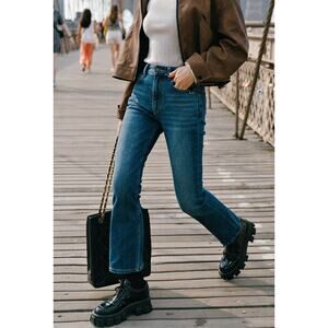 Petite Studio NYC Libby Crop Flare Jeans